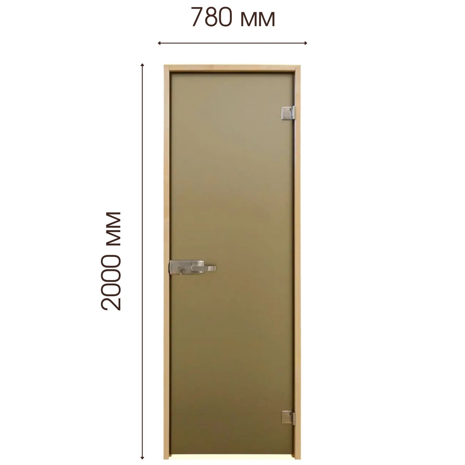 Двері міжкімнатні - Tesli Aqua Bronze Sateen 2000х800