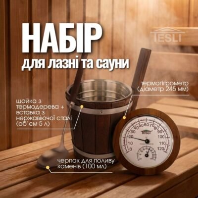 Набір №17 для лазні та сауни (3 предмети)