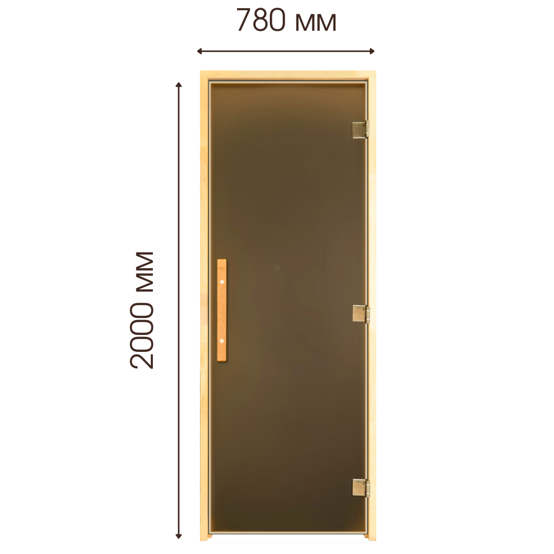 Двері для лазні та сауни Tesli Lux Magnetic 2000х800