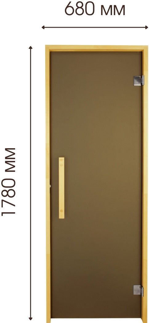 Двері для лазні та сауни Tesli Lux 1800х700