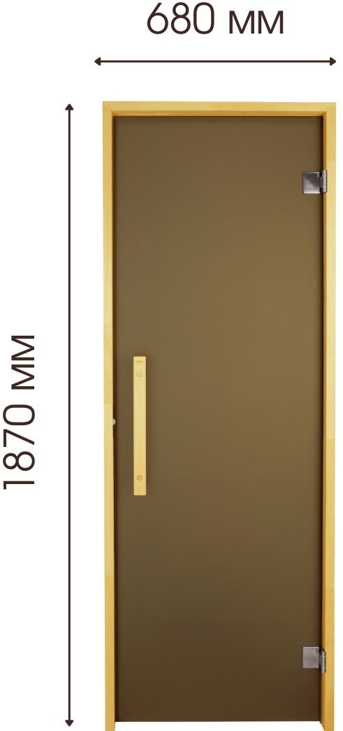 Двері для лазні та сауни Tesli Lux 1900х700