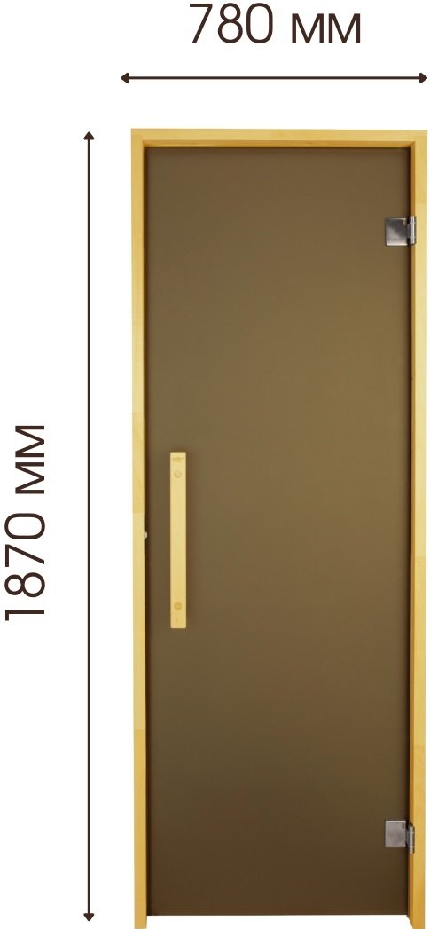 Двері для лазні та сауни Tesli Lux 1900х800