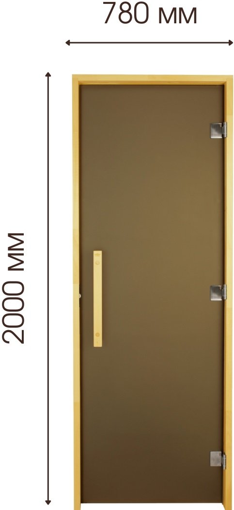 Двері для лазні та сауни Tesli Lux 2000х800